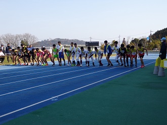 第１４回甲賀市民駅伝競走大会のスタート