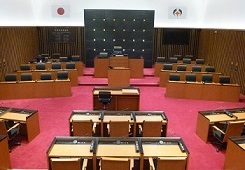 議場の写真