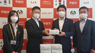 株式会社スマイ印刷よりマスクを寄贈