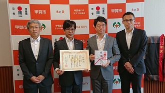 フジサワ建設から新型コロナウイルス感染症対策費用として寄付金