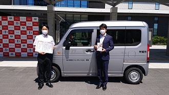 平田自工から寄贈された軽自動車