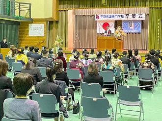 甲賀看護専門学校　卒業式