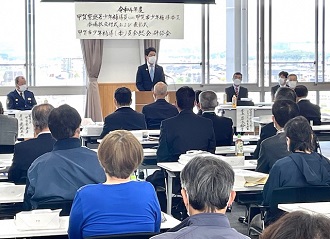 令和4年度甲賀警察署少年補導員ならびに甲賀市少年補導委員委嘱状交付式および表彰式