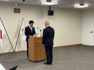 教育長就任式