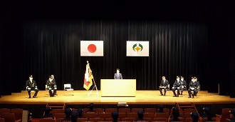甲賀市消防団初任者研修入校式