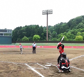 ニトリJDリーグ甲賀ラウンド　始球式
