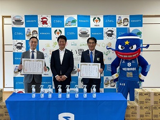 滋賀レイクス様　防災物品ご寄贈