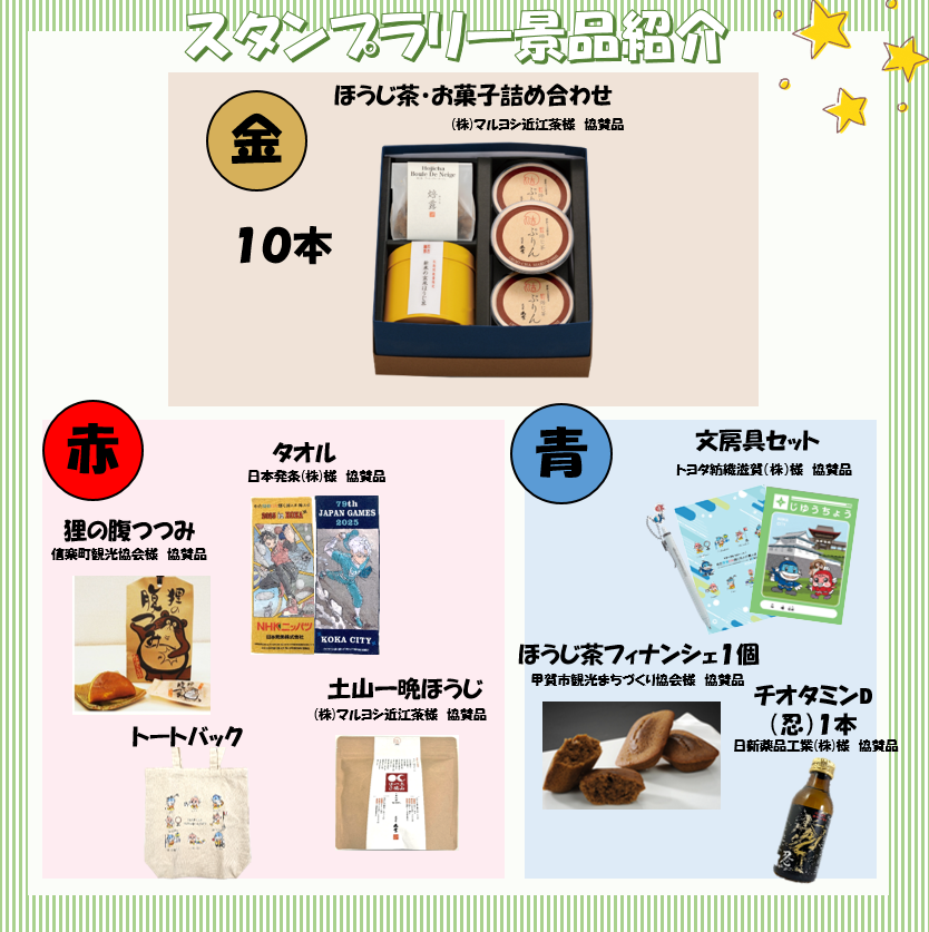 スタンプラリー景品