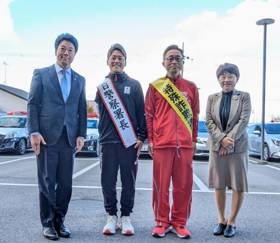 宇田選手と集合写真