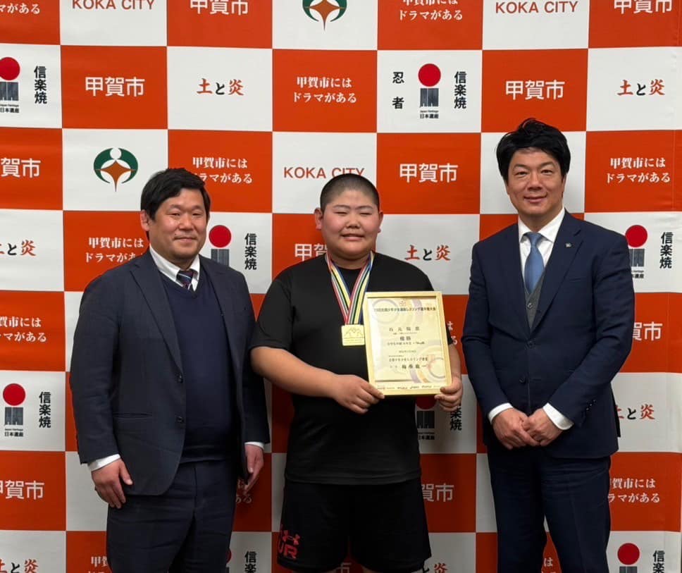 レスリングの谷元選手との写真