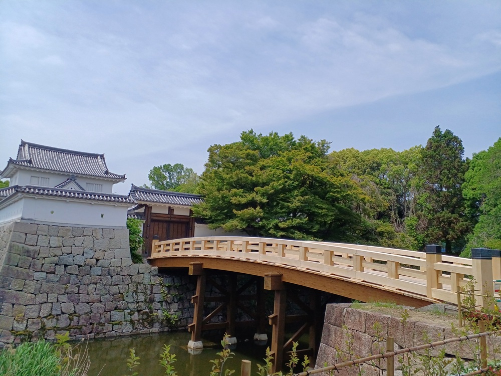 水口城跡御成橋全景