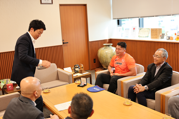 市長表敬訪問 風景