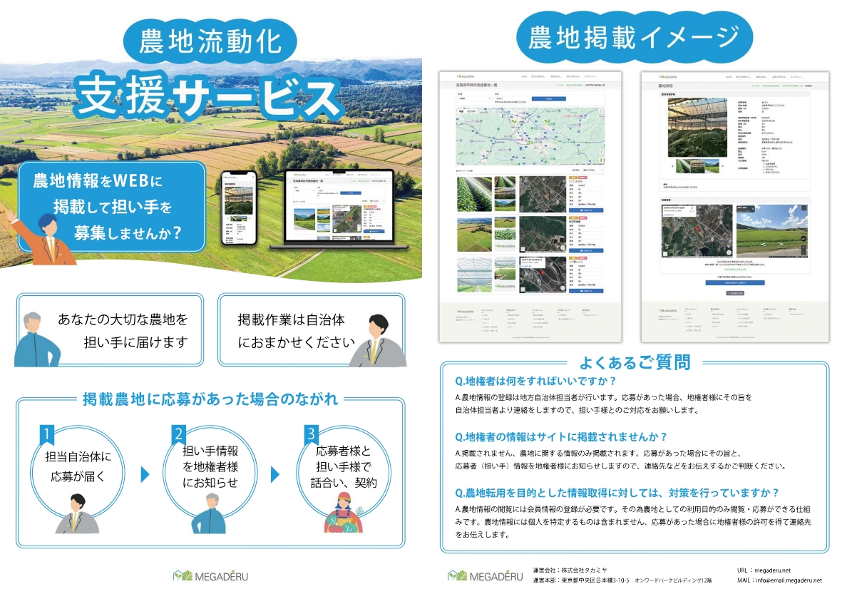 地権者の方向けのチラシ