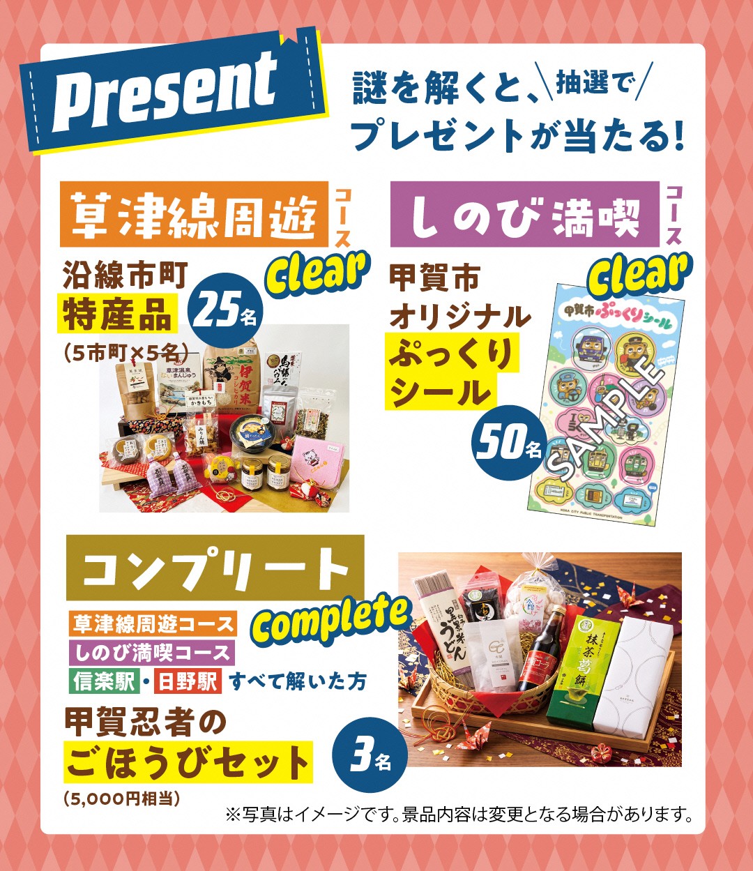 プレゼントの説明画像