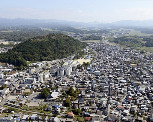 水口岡山城跡と城下町（東海道水口宿）