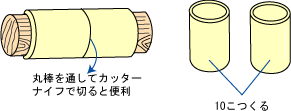 くねくねヘビ作り方1